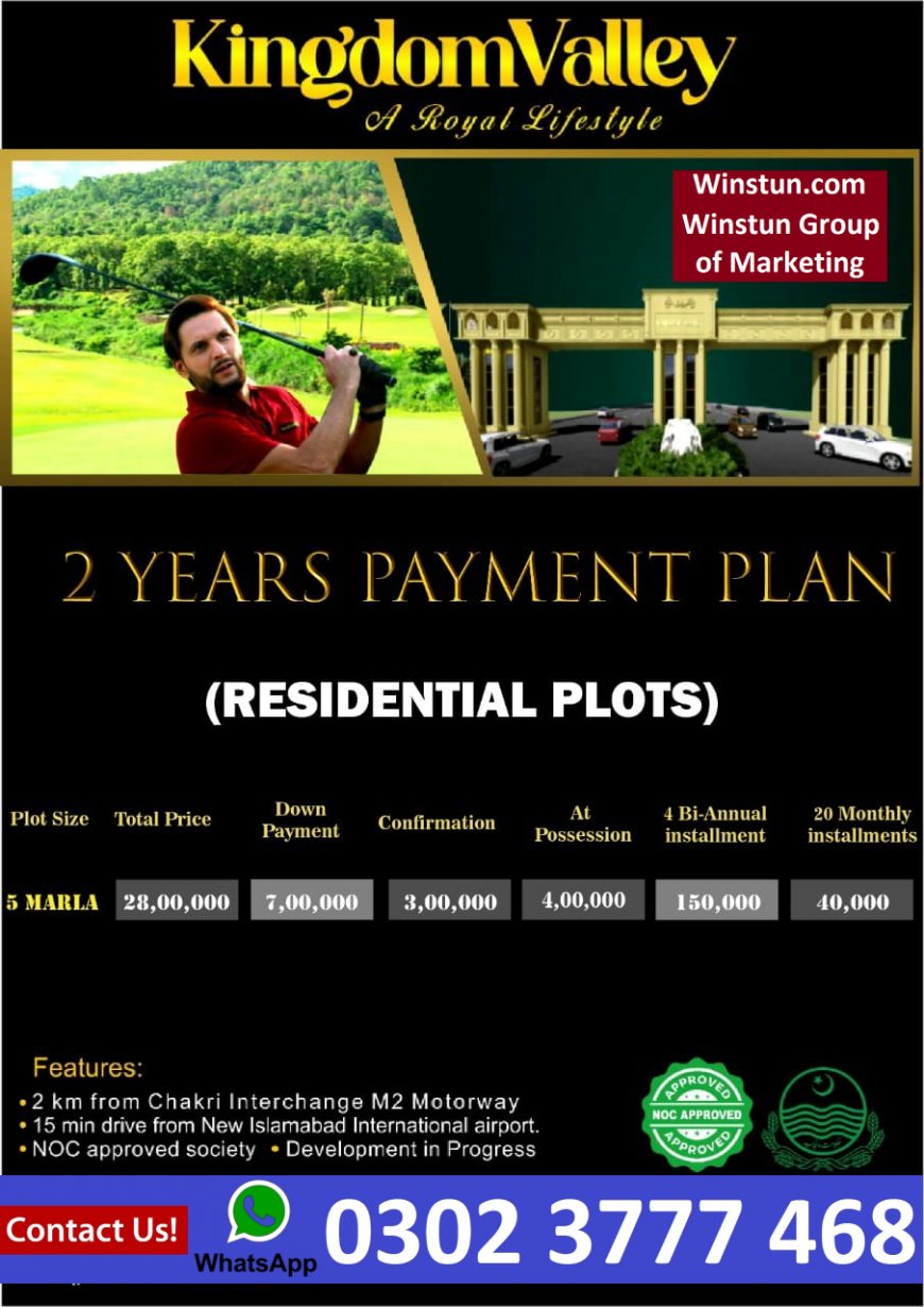 Kingdom Valley Islamabad Payment Plan Noc Location Developer